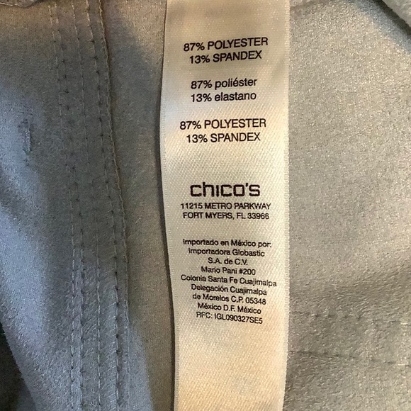 ❤️CHICO’s size “3” knit suede pant in Feature Stone color, jegging. - Picture 8 of 9